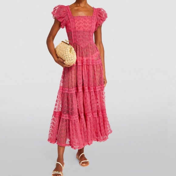NWT Dôen Tulle Nadette Dress in Pink sz small - Picture 2 of 10